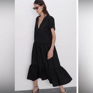 Zara Poplin Dress Size Small